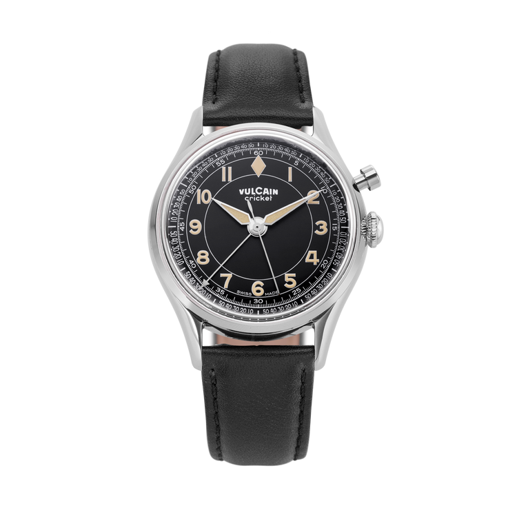 Cricket Classique 39 mm - Black & Khaki numbers
