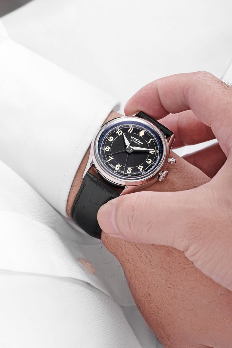 Cricket Classique 36 mm - Black & White/Blue