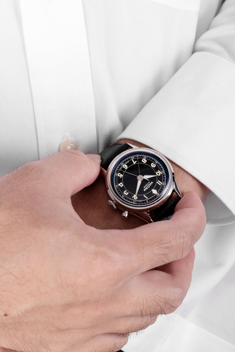 Cricket Classique 36 mm - Black & White/Blue