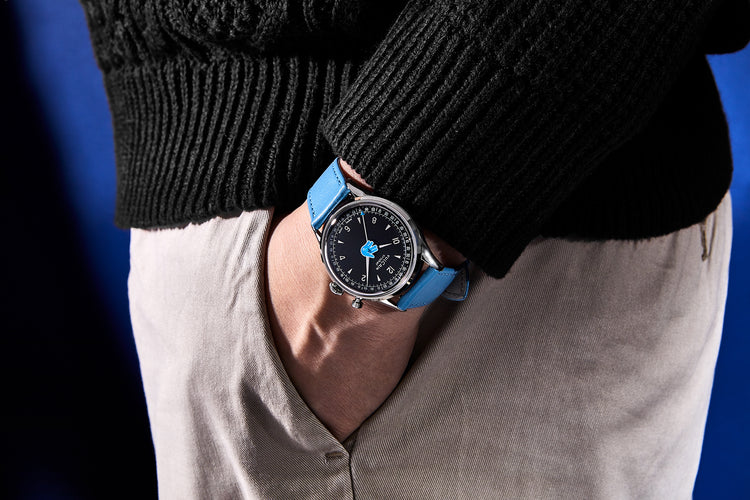 "Vulcain Salute” 39 mm - Blue