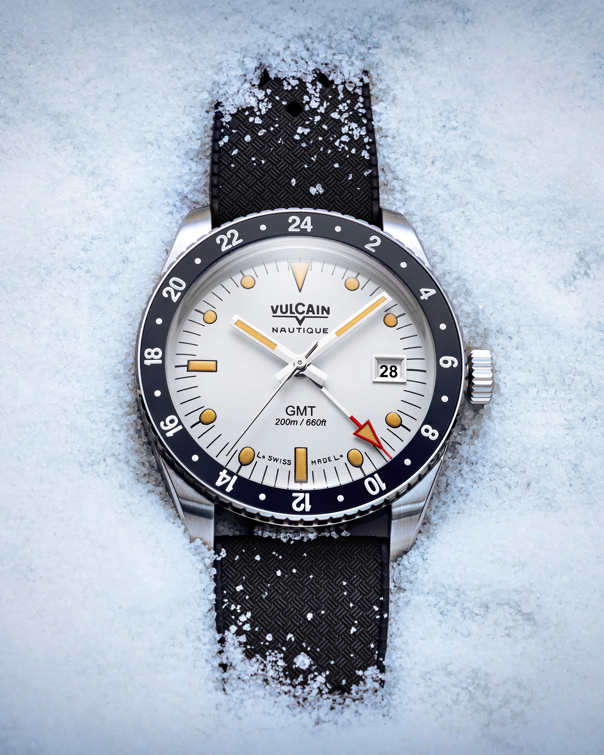 Skindiver GMT - White Luminova Beige
