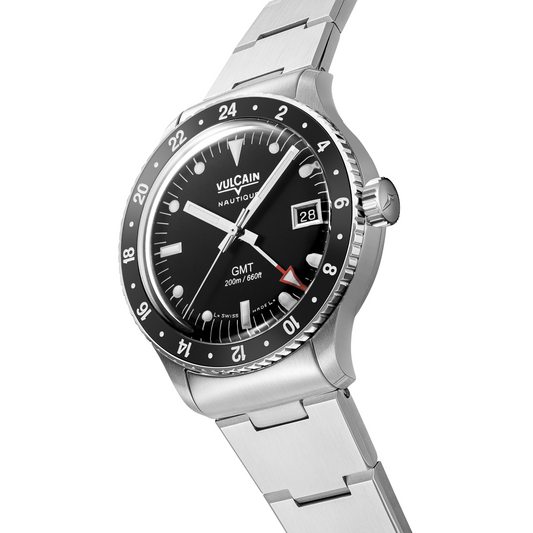 Skindiver GMT - Black Luminova White