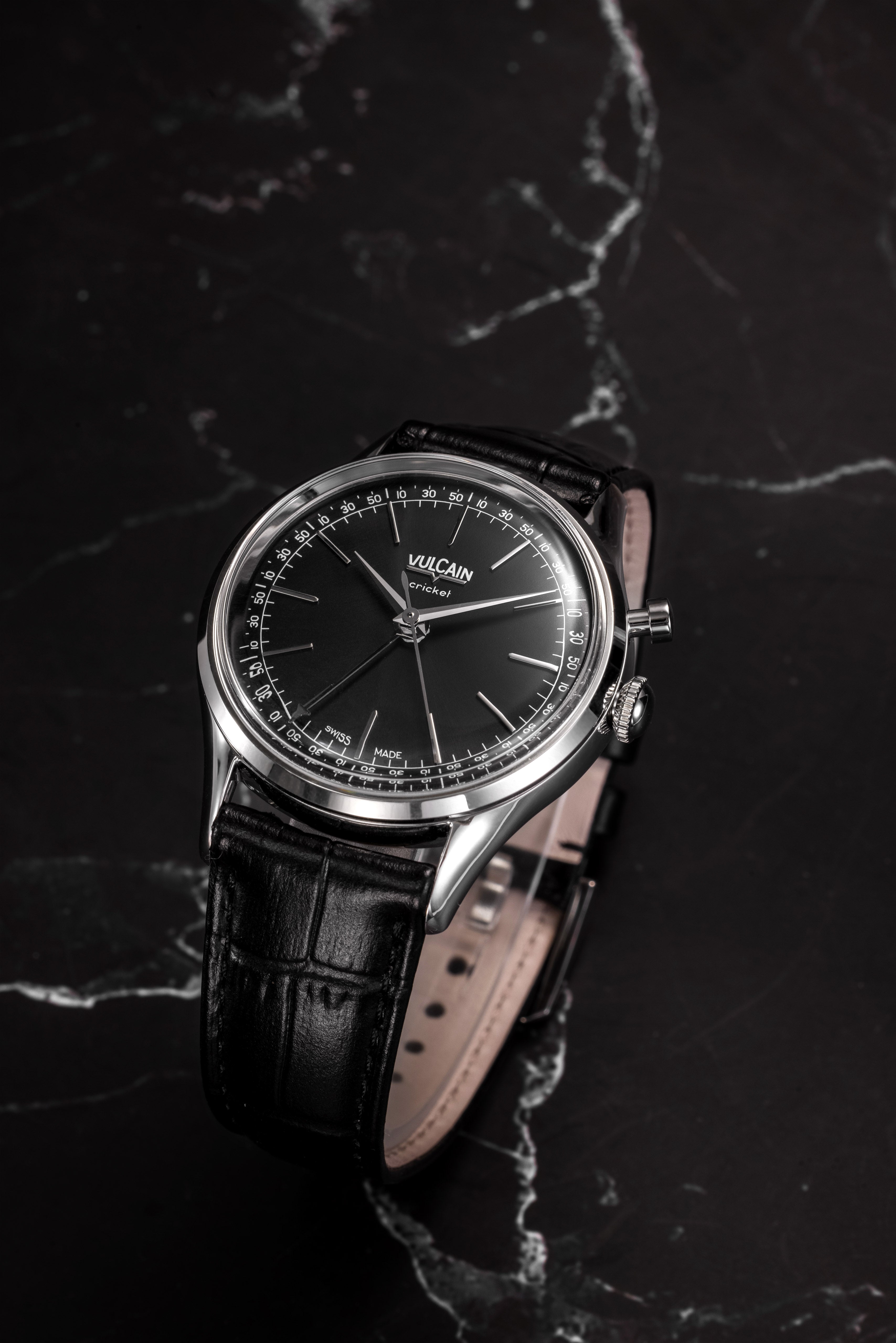 vingtquatre28ブラックM Cricket President 39 mm - Black