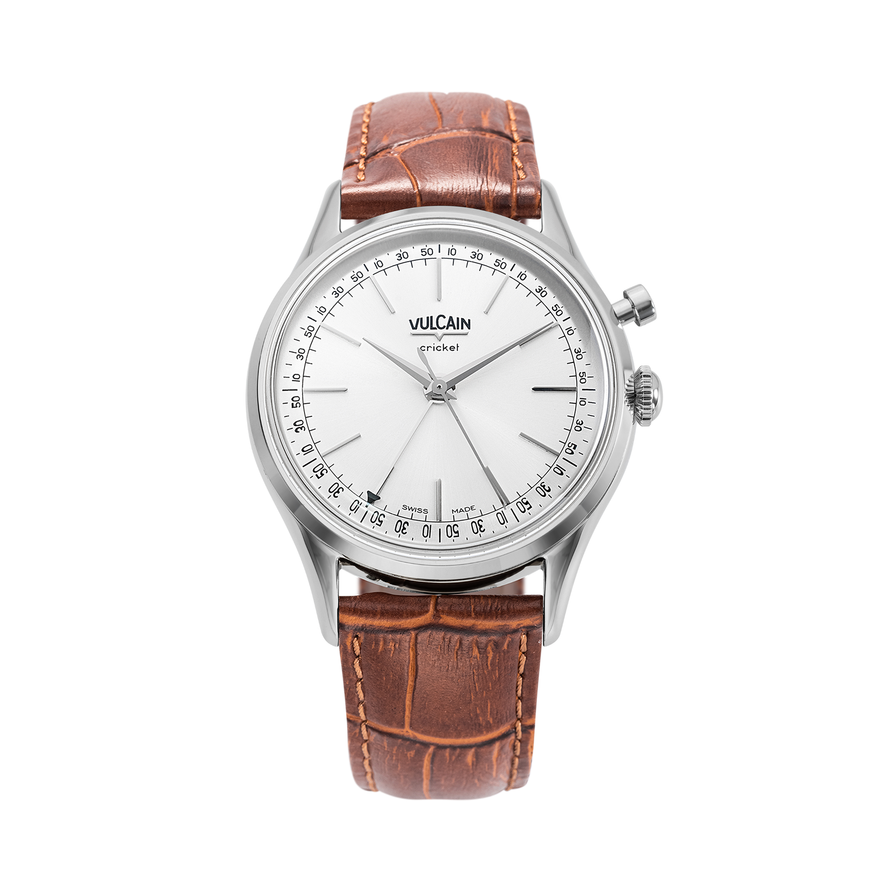 Cricket President 39mm Silver vulcainwatches
