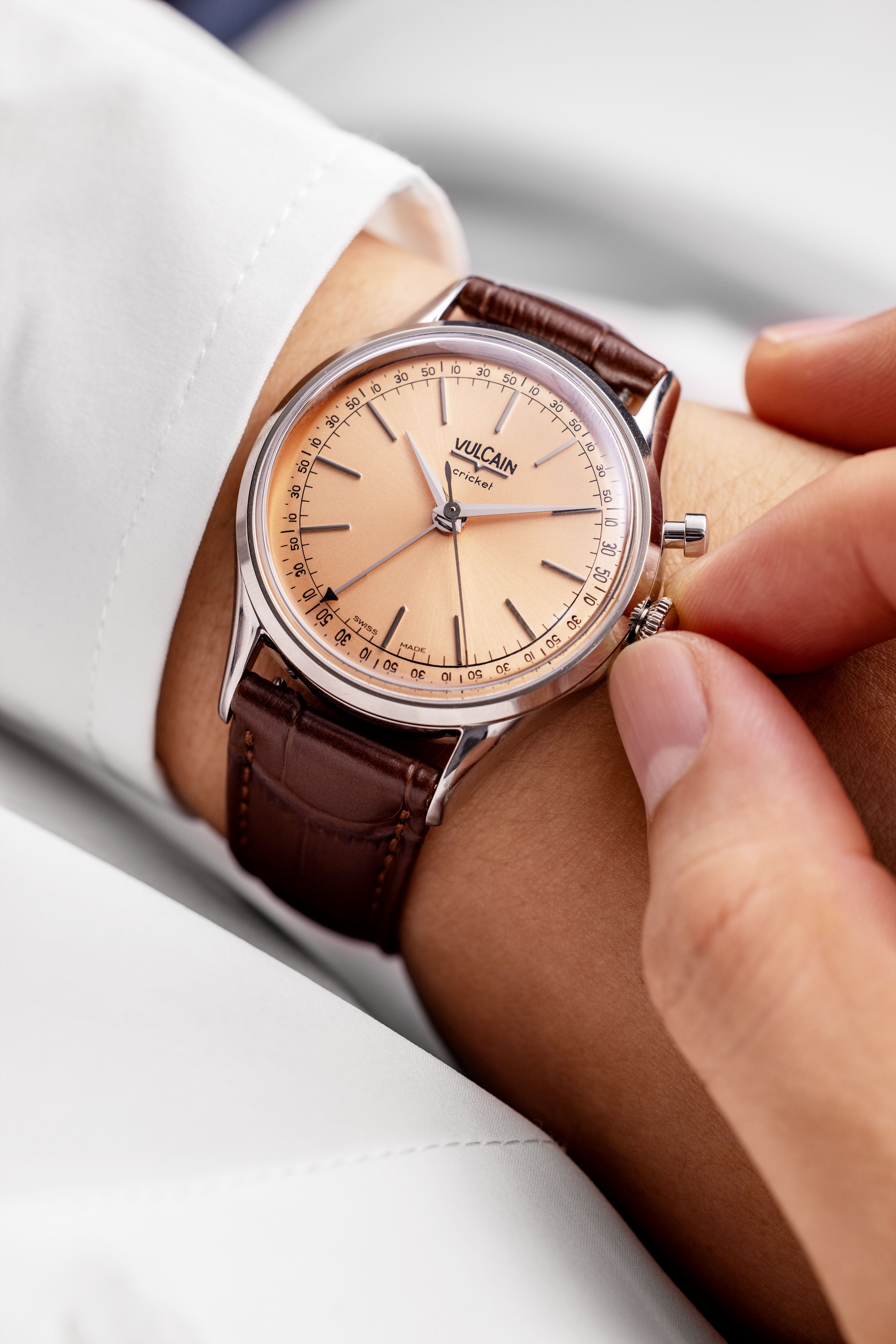 Cricket President 39 mm - Pale Salmon