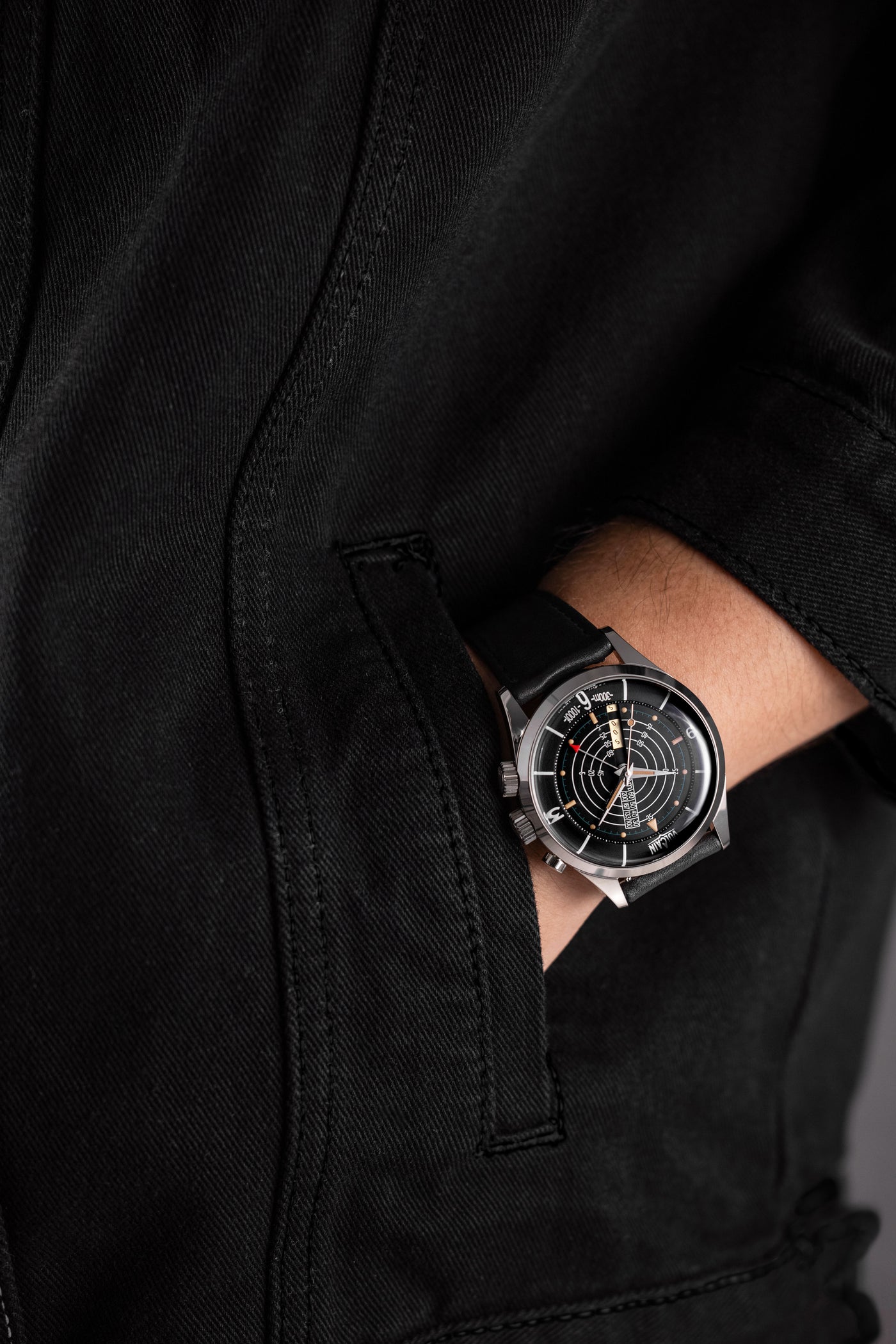 Nautical Black Beige Patina