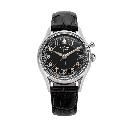 Cricket Classique 39 mm - Black & Khaki numbers
